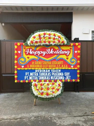 Papan Bunga Pernikahan kuripan
